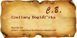 Czellary Boglárka névjegykártya